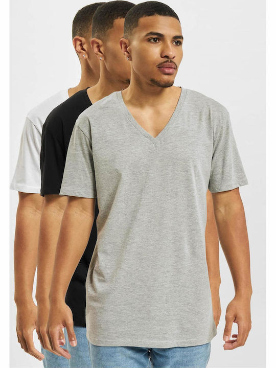 Def 3 Pack Ανδρικό Διαφημιστικό T-shirt Κοντομάνικο
