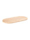 vidaXL Oval Table Surface made of Solid Wood 90x45x2.5cm 824355 1pcs