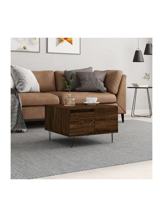 Quadratischer Beistelltisch aus Holz mit Schubl...