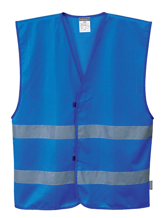 Safety Vest with Reflective Film Blue