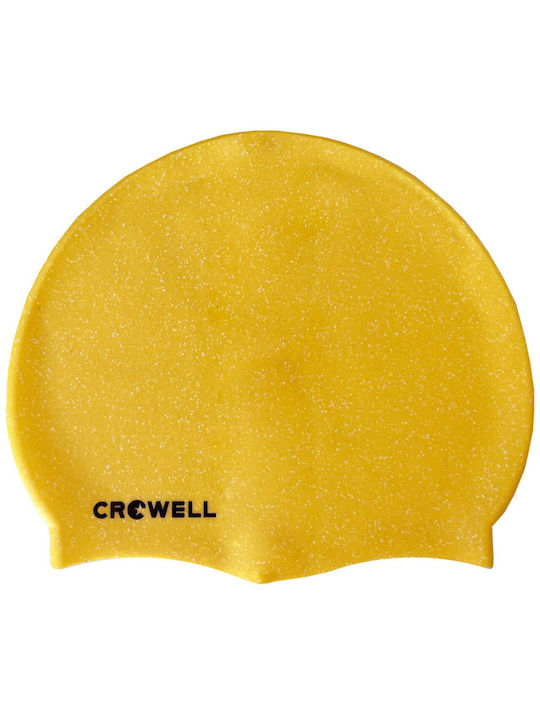 Crowell Плувни шапки за Възрастни от силикон Жълт