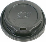 Disposable Cup Lids Sip Lid in Black color (100pcs)