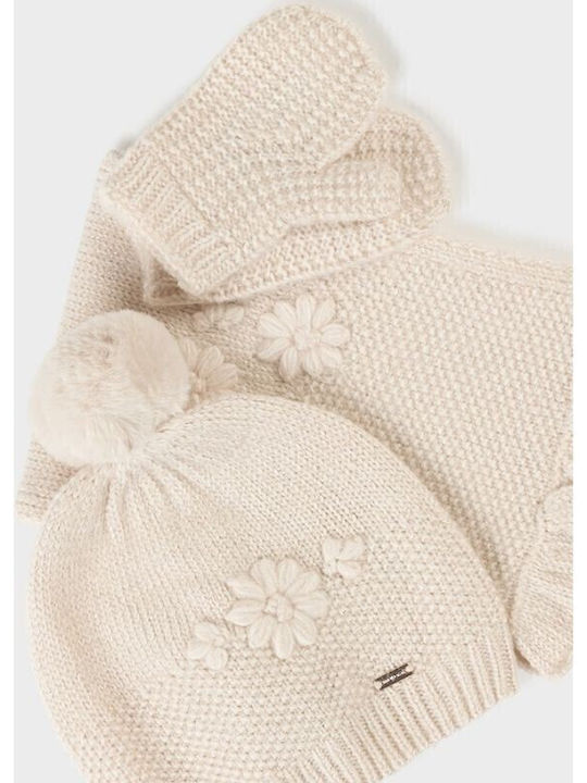 Mayoral Kids Beanie Set with Scarf & Gloves Kni...