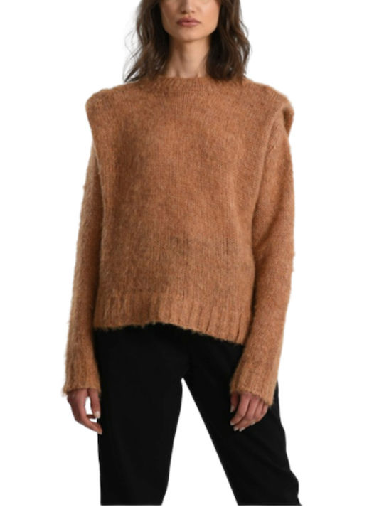 Molly Bracken Women's Long Sleeve Sweater Brown