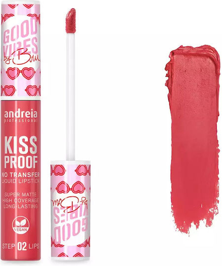 Andreia Professional Kiss Proof Lang anhaltend Flüssig Lippenstift Schwer durchsichtig 13 Euphoric