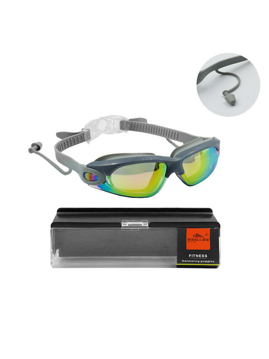 Swimming Goggles Adults with Anti-Fog Lenses Gray