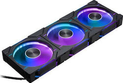 Phanteks PH-F120D30 Ventilator Pentru Carcasă Cu Lamă Inversată (2000rpm / 61.5cfm) Cu Iluminare RGB Și Conexiune 4-Pin PWM 3 Bucăți
