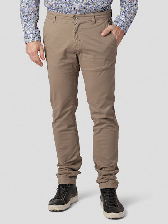 Gnious Παντελόνι Chino σε Slim Εφαρμογή Μπεζ