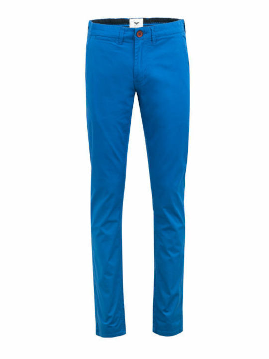 Gnious Trousers Chino Elastic in Regular Fit Blue