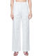 Zoya Women's High-waisted Fabric Trousers White