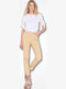 Pantaloni Dama Tesatura High Rise Fit Regular Negru
