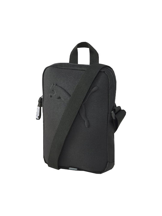 Puma Shoulder / Crossbody Bag Portable with Zipper Black