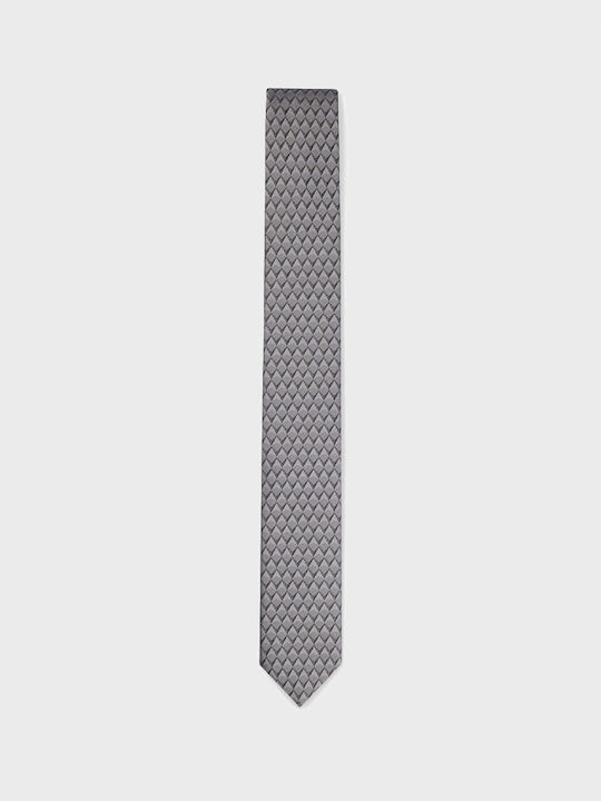 Hugo Boss Silk Men's Tie Monochrome Gray