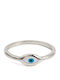 George Art Jewels Γυναικείο Δαχτυλίδι από Ασήμι Επιχρυσωμένο