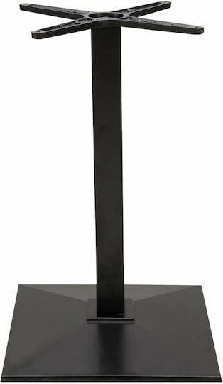Avant Garde Βάση Τραπεζιού Μεταλλική Μαύρη 45x45x72cm