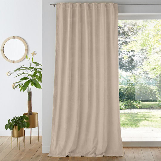 La Redoute Interieurs Curtain Window with Tunnel Beige 350314214_10453_10 180x135cm