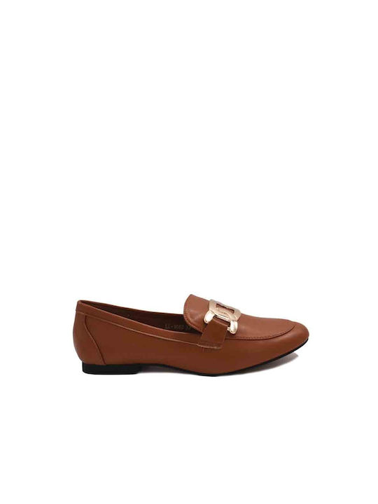 Plato Women's Loafers in Tabac Brown Color