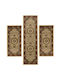 Isexan Milano Bedroom Rugs Set Burgundy 83-3TEM-8321 3pcs