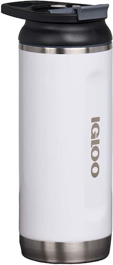 Igloo Tumbler Glass Thermos Stainless Steel BPA Free 473ml THERMOS ASPRO with Straw and Handle