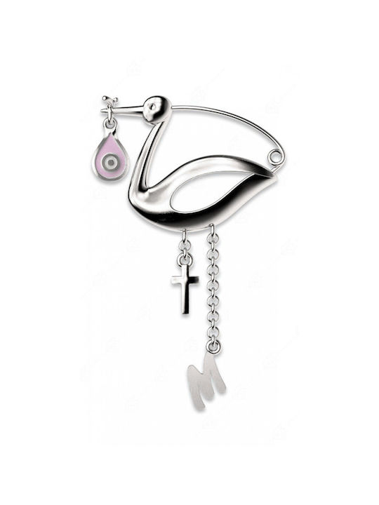 Mertzios.gr Child Safety Pin made of Silver