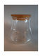 Karvounis General Use Glass Jar with Airtight Lid Transparent 750ml 1 Piece