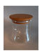 Karvounis General Use Glass Jar with Airtight Lid Transparent 500ml 1 Piece