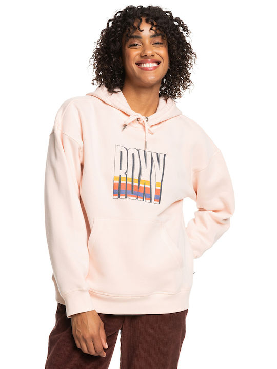 Roxy Women's Hooded Sweatshirt Pink