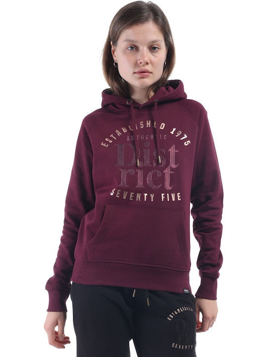 Women's Sweatshirt Hooded Burgundy