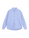 Kids Polka Dot Shirt Short Sleeve Blue