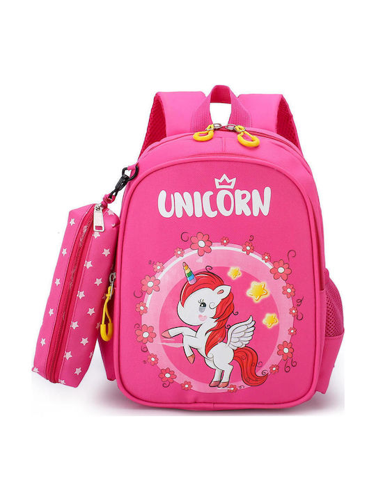 Queen Mother Unicorn Kids Backpack Fuchsia 30x24x30cm