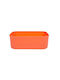 Coș de Depozitare Plastic Portocaliu 20.5x14x7.3cm 1buc