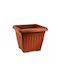 Miltoplast Geramica Dilos Саксия Пластмаса Теракота 51x51x44см.