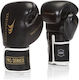 Yakimasport Boxing Gloves Leather for Match Black