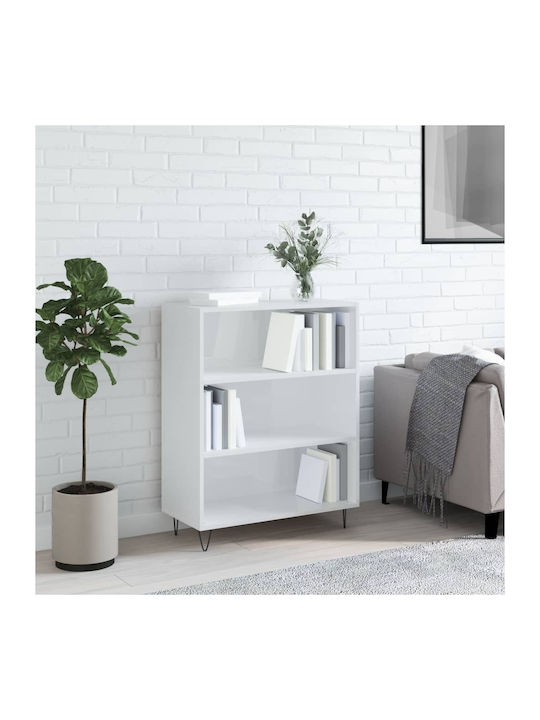 Bookcase 69.5x32.5x90cm White