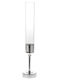 Iliadis Candle Holder Glass in Silver Color 10x10x50cm 1pcs