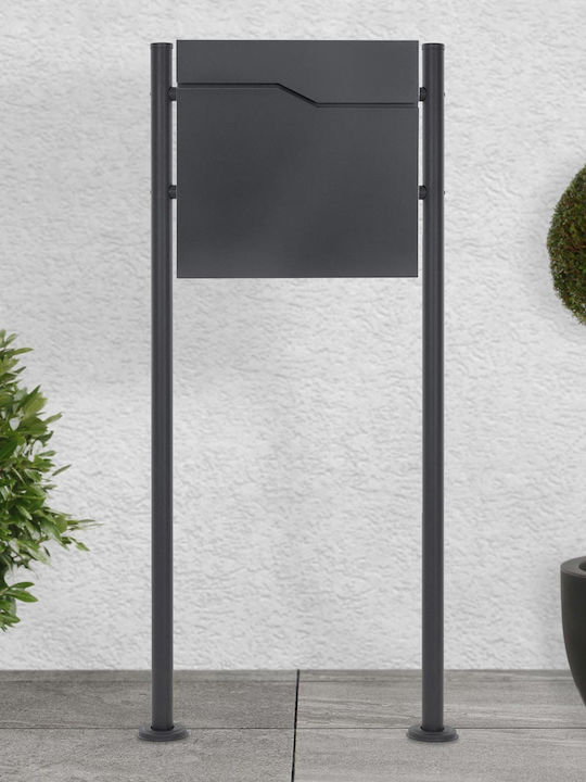 ML-Design Inox Outdoor Mailbox Gray 37x37x11cm