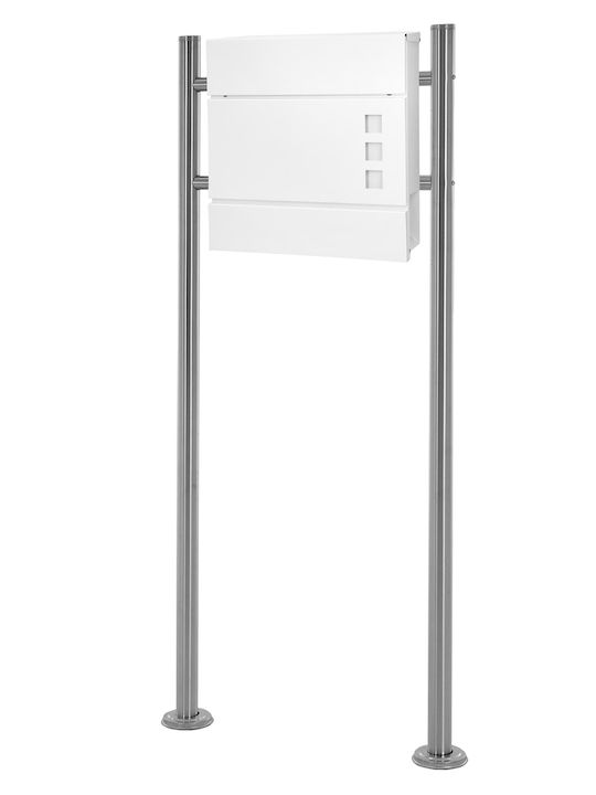 ECD Germany Γραμματοκιβώτιο Εξωτερικού Χώρου Inox σε Ροζ Χρώμα 23x17cm