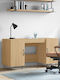 Schreibtisch Holz Beige 140x50x75cm
