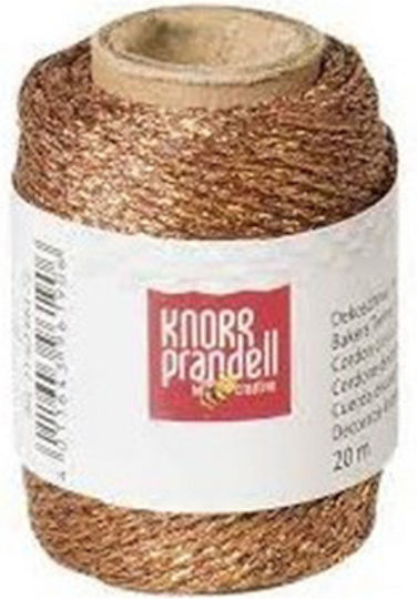 Knorr Prandell Κορδόνι Μεταλλικό Καφέ Μήκους 20m