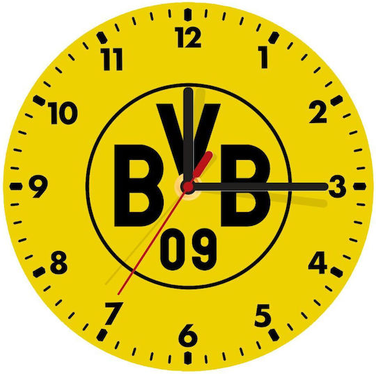 Koupakoupa Wanduhr Hölzernes Gelb Ø20cm