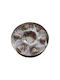 Karvounis Set of Cups Coffee Porcelain Brown 100ml 6pcs