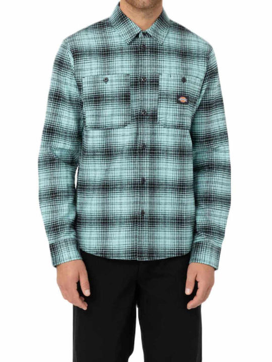 Dickies Langärmlig Flanell Hemd Geprüft Blau