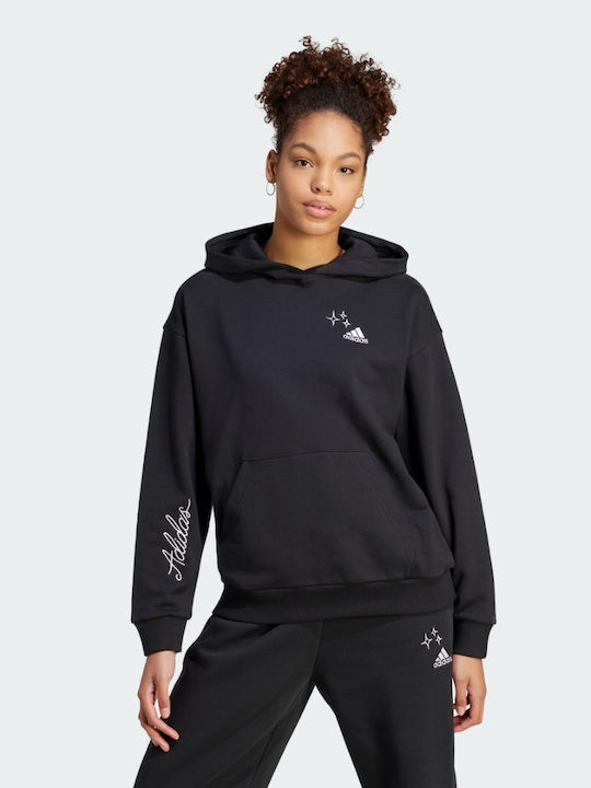 Adidas Hanorac pentru Femei Cu glugă Negru