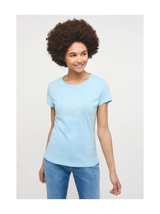 Mustang Damen Sportlich T-shirt Blau