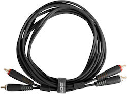 UDG U97003BL 2x RCA Мъжки - 2x RCA Мъжки 3м