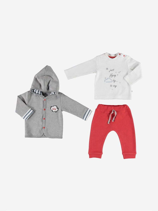 Bibaby Copilăresc Set de pantaloni de trening Multicolor 3buc