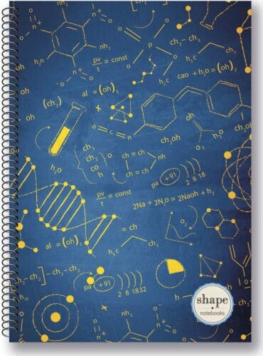 Shape Notebooks Спирална Тетрадка На Райета B5 90 Листове 3 Теми (Различни Дизайни)