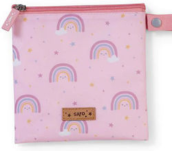 Saro Regenbogen Imbiss-Tasche Rosa 17x17cm Saro Regenbogen Imbiss-Tasche Rosa 17x17cm