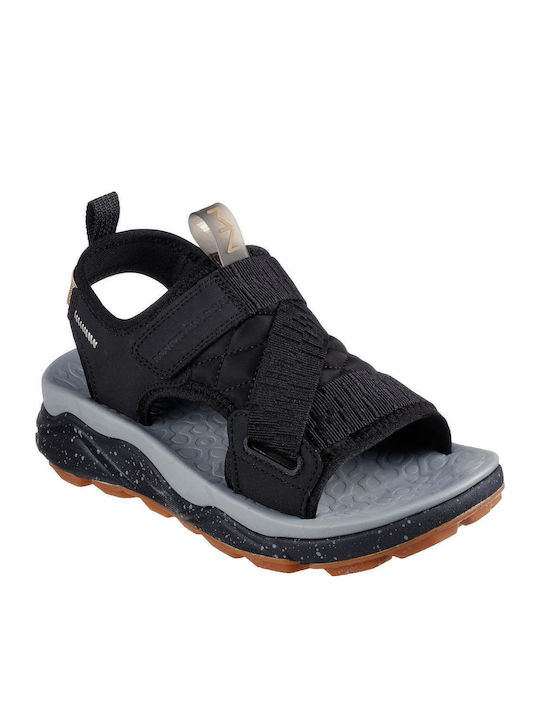 Runyon Lumi Women's Flat Sandals in Black Color