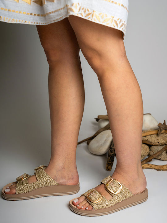 Fantasy Sandals Γυναικεία Σανδάλια Natural Rafia